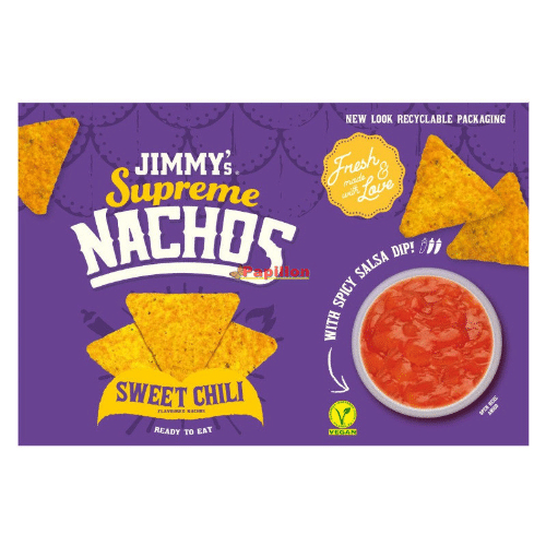 Jimmys Nachos Sweet Chilli with Salsa Dip 200 gram