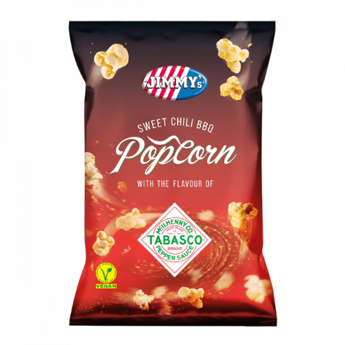 Jimmys Popcorn Tabasco Sweet Chili BBQ 90 gram