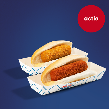 2 Broodjes kroket € 6,50 ACTIE