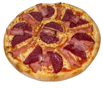 Pizza carbonara pepperoni