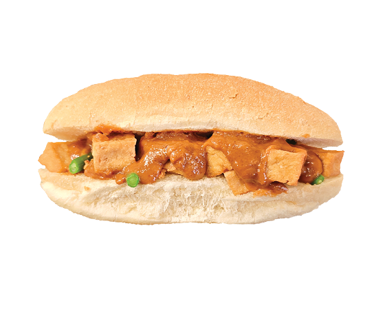 Broodje Tofu met pindasaus