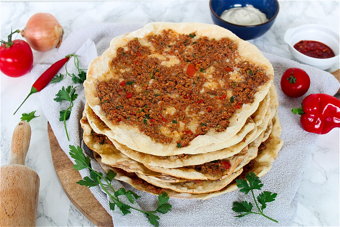 Lahmacun (Turkse pizza)