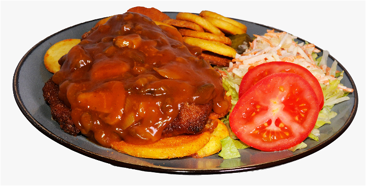 Jáger Schnitzel schotel