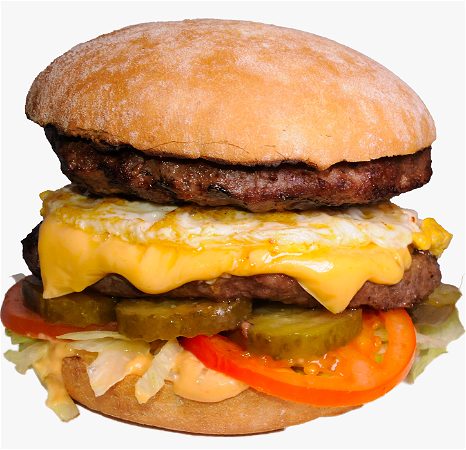 Double egg burger 