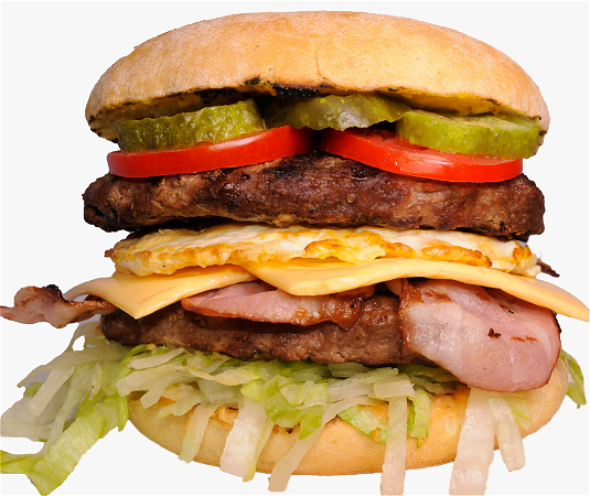 Double Bacon egg burger 