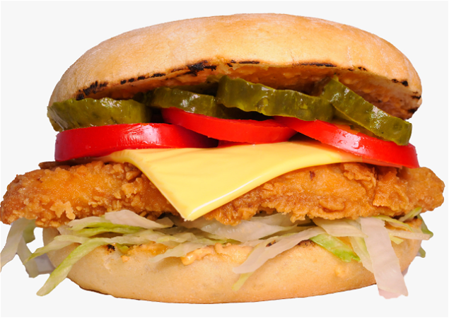Chicken cheeseburger 