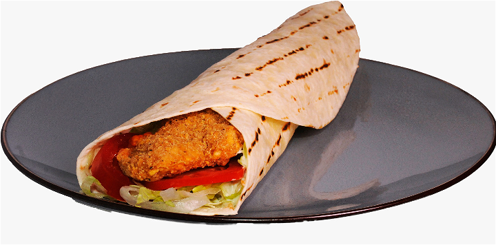 Menu crispy chicken wrap