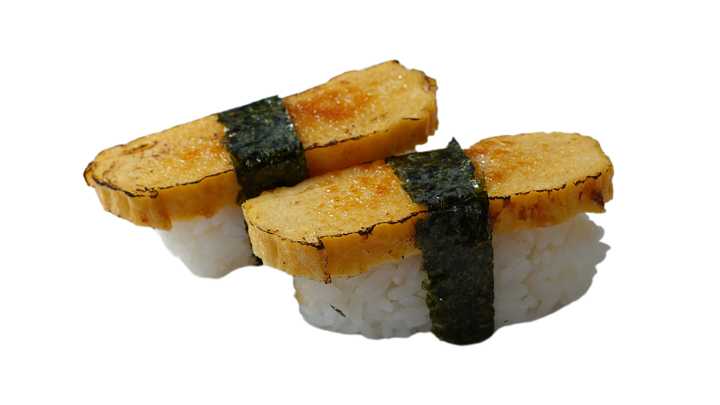 Seared tamago nigiri