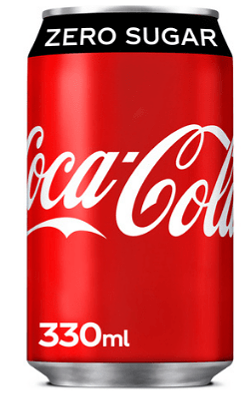 Blikje Coca-Cola zero