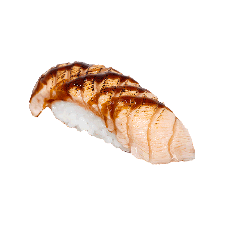 Flamed zalm nigiri