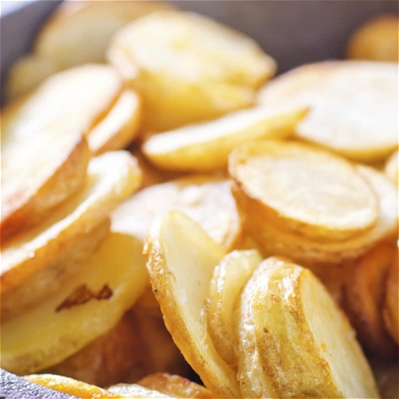 Portie aardappelschijfjes