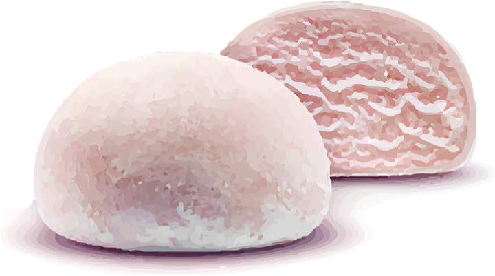 Raspberry Mochi ice cream