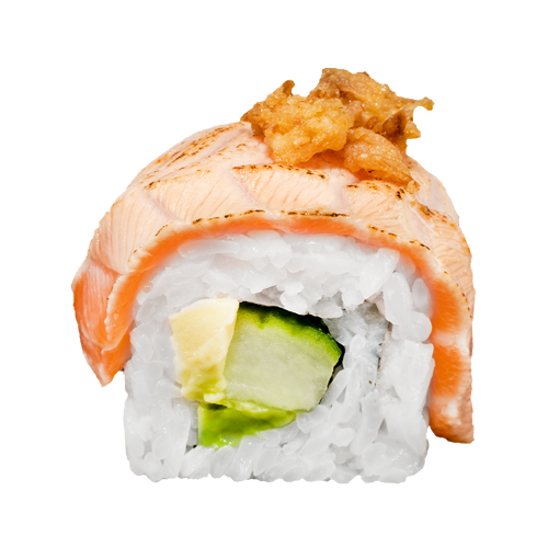 Sake vulcano roll