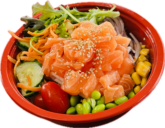 Poke bowl salmon