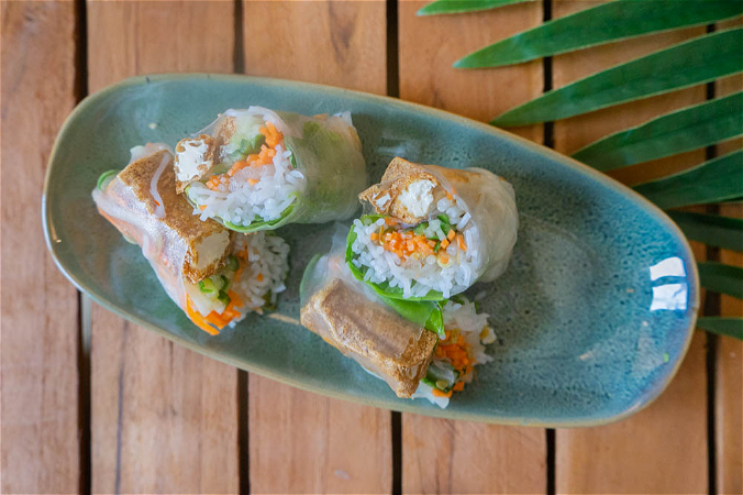 Goi Cuon Dau Hu Chien | Salad Roll Tofu