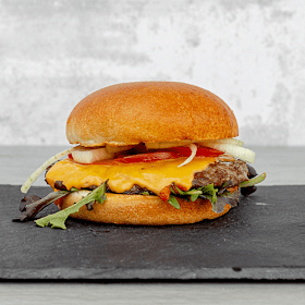 Black Angus cheeseburger