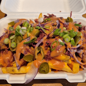 Loaded fries brisket