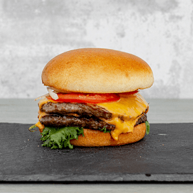 Black Angus dubbele cheeseburger