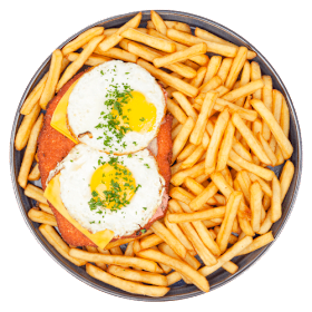 Loaded fries buitengooier