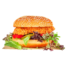 Southern fried chicken burger