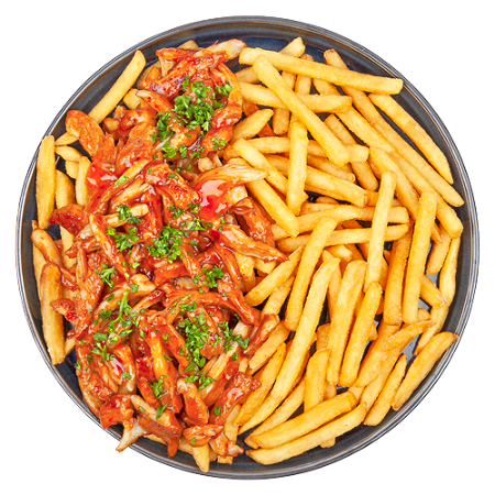 Loaded fries hete kip