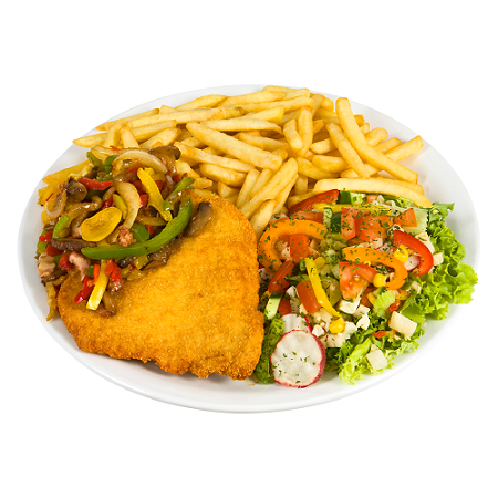 Loaded fries boerenschnitzel