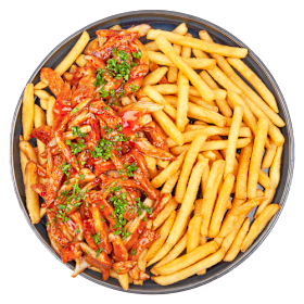 Loaded fries hete kip