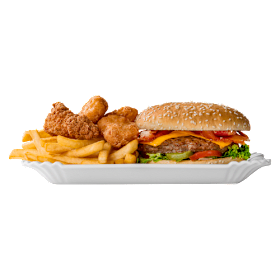 Tastybox 3. 3 kipnuggets en 1 Southern fried kiphaasje