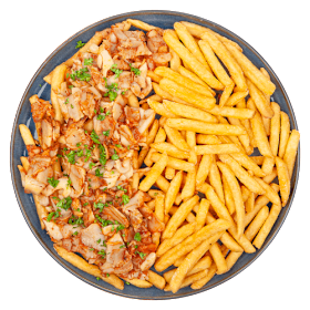 Loaded fries kipkebab