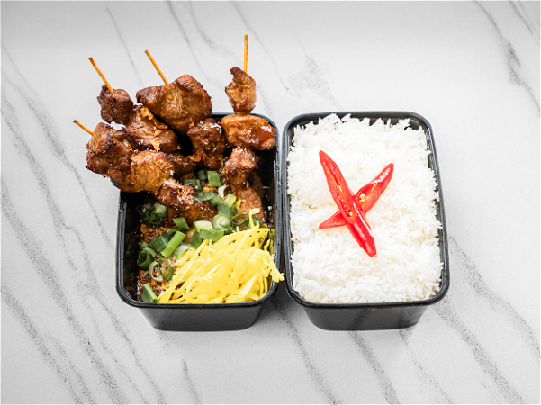 Varkenshaas sate 
