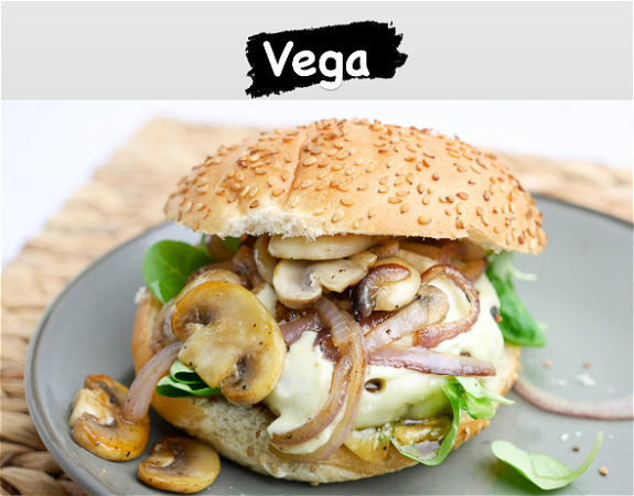 Vega Truffel champignon burger 