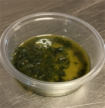 Italian Extra Virgin Olive Oil and Fresh Basil