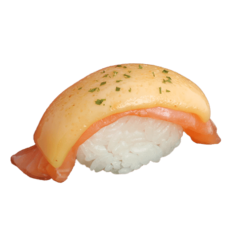 Nigiri flamed sake cheese