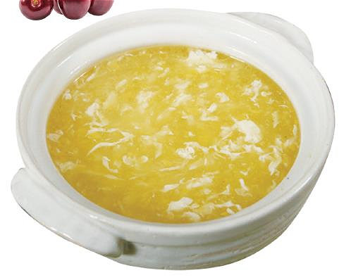 蟹肉玉米羹（位）Maissoep met krabvlees (klein)