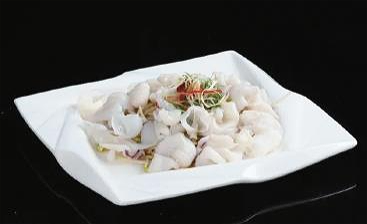 白灼花枝片 Gekookt inkvis