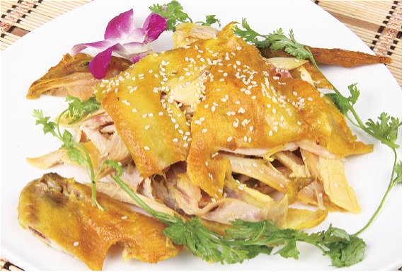 盐焗手撕鸡  Zout bereide Belgische scharrelkip in sleetjes