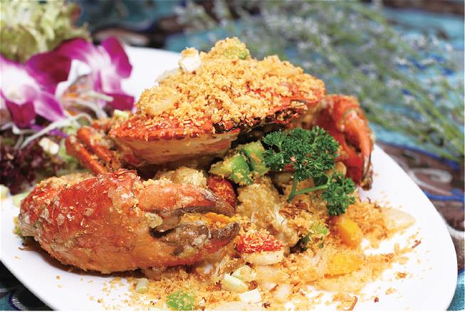 避风塘炒法国蟹/只 Franse krab met droog kruiden 