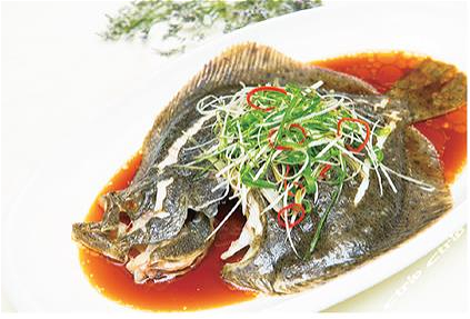 清蒸多宝鱼 Gestoomde Tarbot