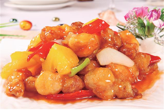 菠萝咕噜肉 Varkensvlees in zoetzuursaus