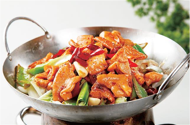 干锅肥肠 Gegrilde varkensdrmen