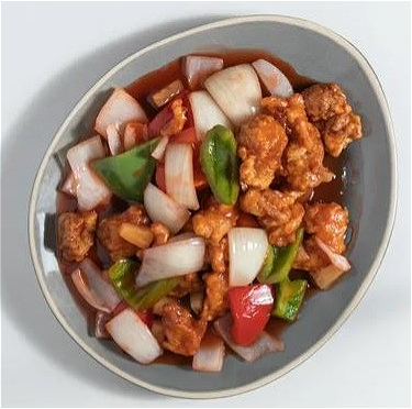 古老鸡 kipblokjes in zoetzuursaus