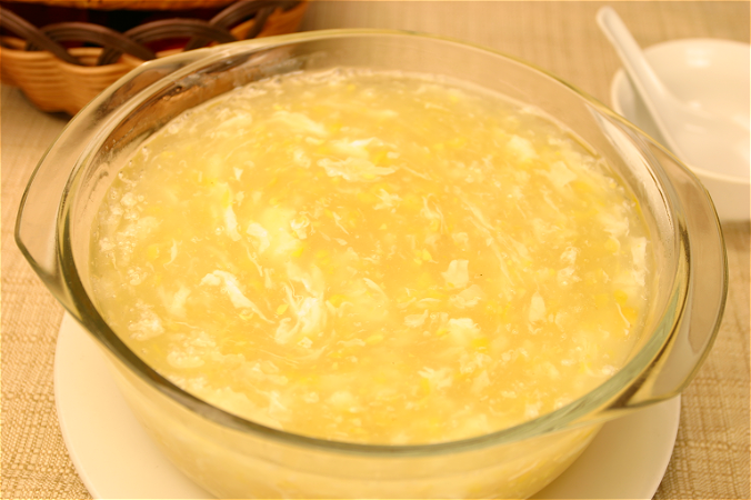 鸡蓉粟米羹 （大）Maissoep met kip (groot)