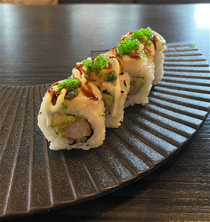 Wasabi Scallop Sushi Roll (4pc) NEW