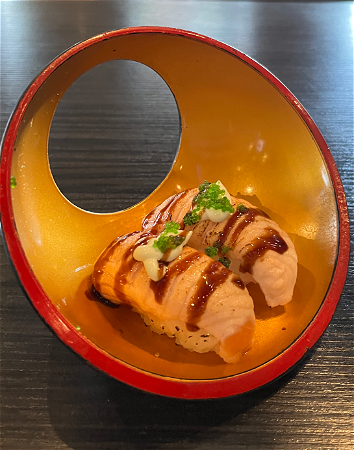 Wasabi Flaming Salmon Nigiri (2pc) NEW
