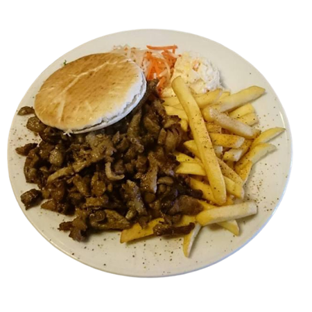 Broodje shoarma met frites