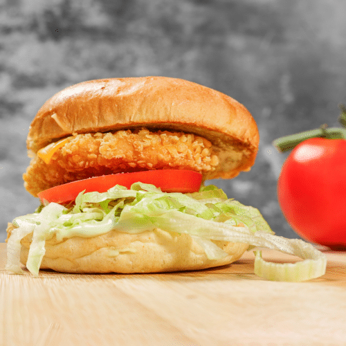 Menu crispy chicken burger