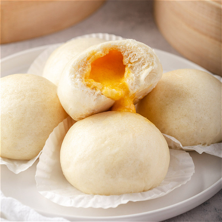 Custard bun 2 stuks (let op: tien minuten bereidingstijd)