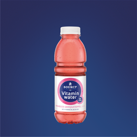 Sourcy Vitamin water 0% Framb/Gran. app Fles 500ml