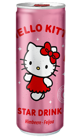 Hello Kitty Star Drink Raspberry Feijoa 250ml