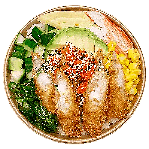 Garnaal poke bowl